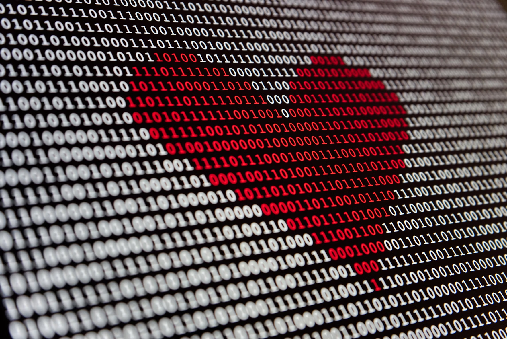 O and 1s in heartshape